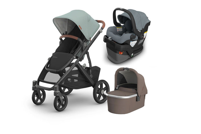 UPPAbaby Vista V3 From Birth Complete Travel System (Stroller + Mesa V3 Infant Car Seat + Bassinet V3)