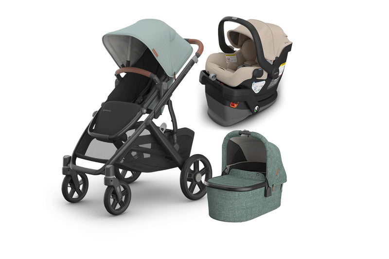UPPAbaby Vista V3 From Birth Complete Travel System (Stroller + Mesa V3 Infant Car Seat + Bassinet V3)