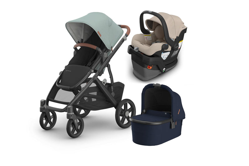UPPAbaby Vista V3 From Birth Complete Travel System (Stroller + Mesa V3 Infant Car Seat + Bassinet V3)