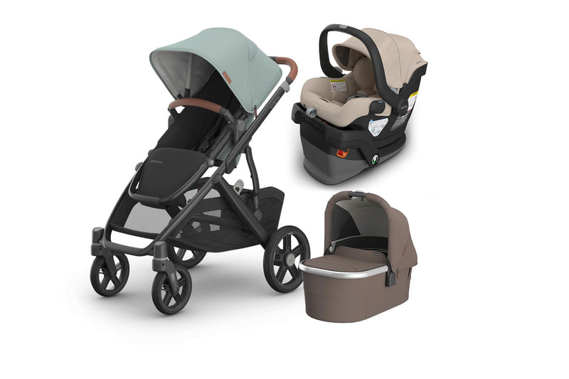 UPPAbaby Vista V3 From Birth Complete Travel System (Stroller + Mesa V3 Infant Car Seat + Bassinet V3)