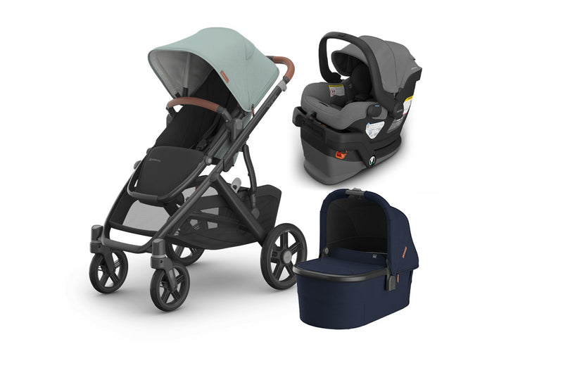 UPPAbaby Vista V3 From Birth Complete Travel System (Stroller + Mesa V3 Infant Car Seat + Bassinet V3)