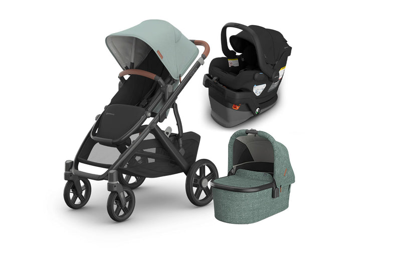 UPPAbaby Vista V3 From Birth Complete Travel System (Stroller + Mesa V3 Infant Car Seat + Bassinet V3)