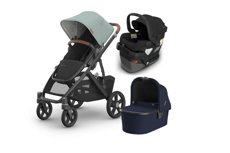 UPPAbaby Vista V3 From Birth Complete Travel System (Stroller + Mesa V3 Infant Car Seat + Bassinet V3)