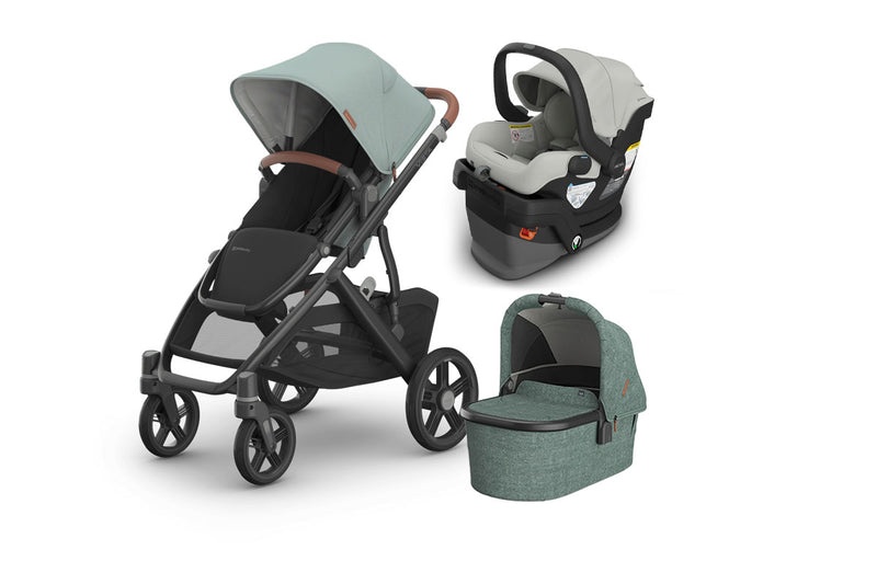 UPPAbaby Vista V3 From Birth Complete Travel System (Stroller + Mesa V3 Infant Car Seat + Bassinet V3)