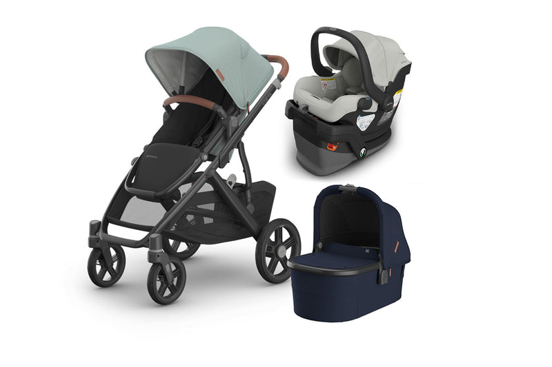 UPPAbaby Vista V3 From Birth Complete Travel System (Stroller + Mesa V3 Infant Car Seat + Bassinet V3)