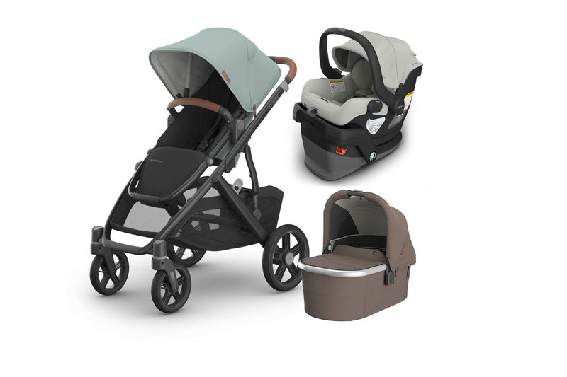 UPPAbaby Vista V3 From Birth Complete Travel System (Stroller + Mesa V3 Infant Car Seat + Bassinet V3)