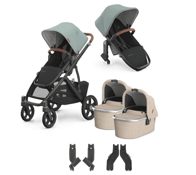 UPPAbaby Vista V3 + Bassinets Twin Bundle