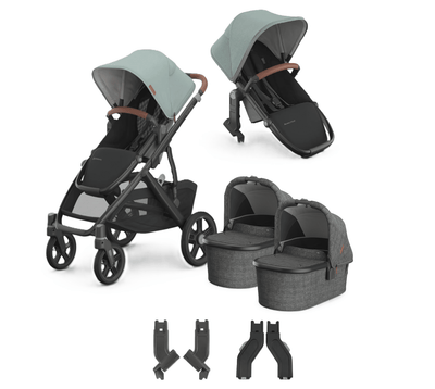 UPPAbaby Vista V3 + Bassinets Twin Bundle