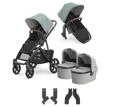 UPPAbaby Vista V3 + Bassinets Twin Bundle