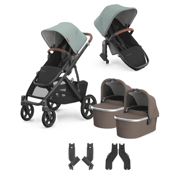 UPPAbaby Vista V3 + Bassinets Twin Bundle