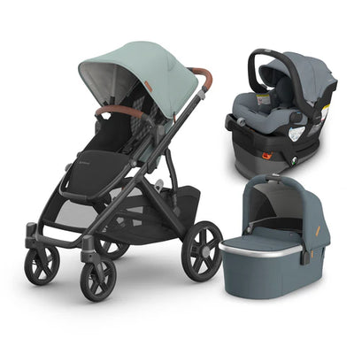 UPPAbaby Vista V3 From Birth Complete Travel System (Stroller + Mesa V3 Infant Car Seat + Bassinet V3)