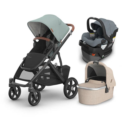 UPPAbaby Vista V3 From Birth Complete Travel System (Stroller + Mesa V3 Infant Car Seat + Bassinet V3)