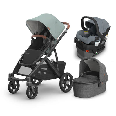 UPPAbaby Vista V3 From Birth Complete Travel System (Stroller + Mesa V3 Infant Car Seat + Bassinet V3)