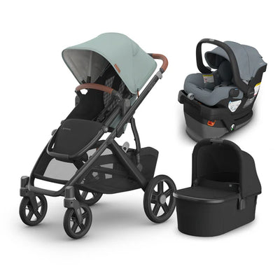 UPPAbaby Vista V3 From Birth Complete Travel System (Stroller + Mesa V3 Infant Car Seat + Bassinet V3)
