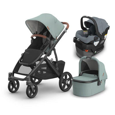 UPPAbaby Vista V3 From Birth Complete Travel System (Stroller + Mesa V3 Infant Car Seat + Bassinet V3)