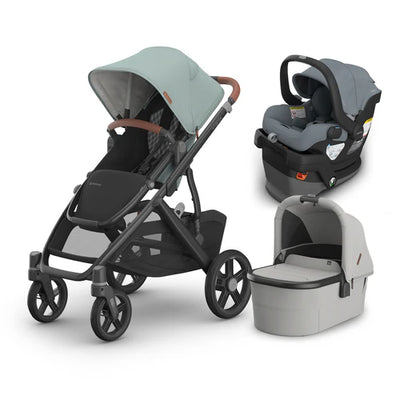 UPPAbaby Vista V3 From Birth Complete Travel System (Stroller + Mesa V3 Infant Car Seat + Bassinet V3)