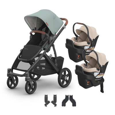 UPPAbaby Vista V3 + Aria Twin Travel System