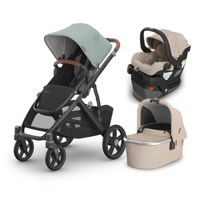 UPPAbaby Vista V3 From Birth Complete Travel System (Stroller + Mesa V3 Infant Car Seat + Bassinet V3)