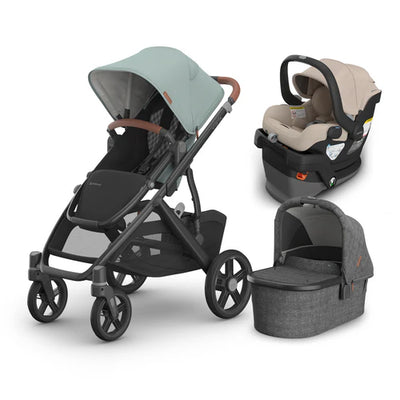 UPPAbaby Vista V3 From Birth Complete Travel System (Stroller + Mesa V3 Infant Car Seat + Bassinet V3)