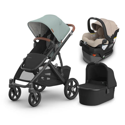 UPPAbaby Vista V3 From Birth Complete Travel System (Stroller + Mesa V3 Infant Car Seat + Bassinet V3)