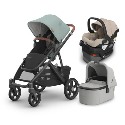 UPPAbaby Vista V3 From Birth Complete Travel System (Stroller + Mesa V3 Infant Car Seat + Bassinet V3)