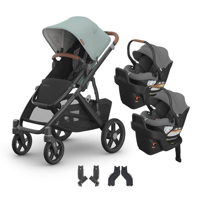 UPPAbaby Vista V3 + Aria Twin Travel System