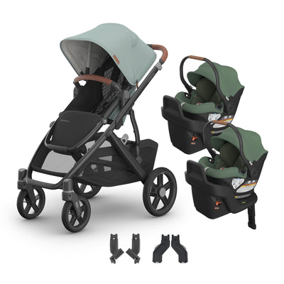UPPAbaby Vista V3 + Aria Twin Travel System