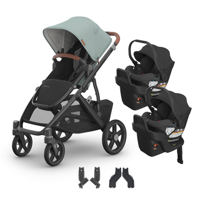 UPPAbaby Vista V3 + Aria Twin Travel System