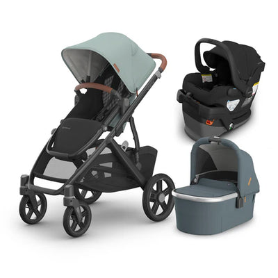 UPPAbaby Vista V3 From Birth Complete Travel System (Stroller + Mesa V3 Infant Car Seat + Bassinet V3)