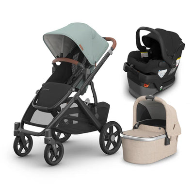 UPPAbaby Vista V3 From Birth Complete Travel System (Stroller + Mesa V3 Infant Car Seat + Bassinet V3)