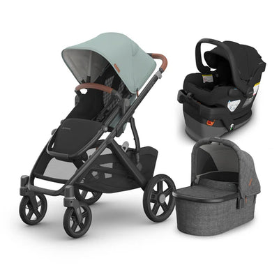 UPPAbaby Vista V3 From Birth Complete Travel System (Stroller + Mesa V3 Infant Car Seat + Bassinet V3)