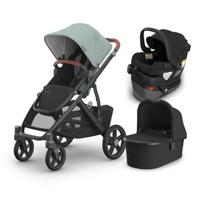 UPPAbaby Vista V3 From Birth Complete Travel System (Stroller + Mesa V3 Infant Car Seat + Bassinet V3)