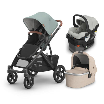 UPPAbaby Vista V3 From Birth Complete Travel System (Stroller + Mesa V3 Infant Car Seat + Bassinet V3)