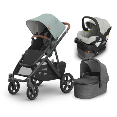 UPPAbaby Vista V3 From Birth Complete Travel System (Stroller + Mesa V3 Infant Car Seat + Bassinet V3)