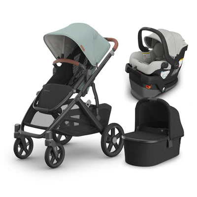 UPPAbaby Vista V3 From Birth Complete Travel System (Stroller + Mesa V3 Infant Car Seat + Bassinet V3)
