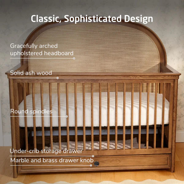 Maxi Cosi Quiet Luxury Headboard Crib - Dolce Oak Stain