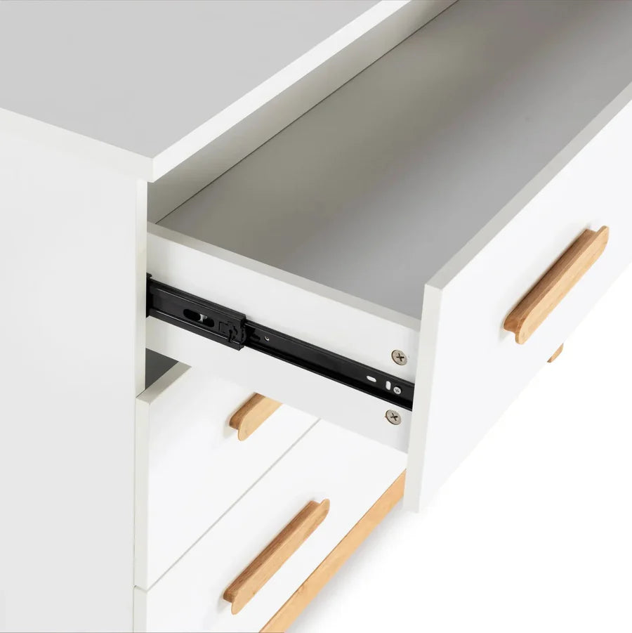 dadada LaLa Big 6-drawer Dresser - White/Natural- Strolleria