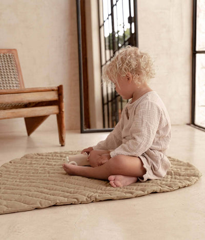 Toddlekind USA Leaf Mat In Tan