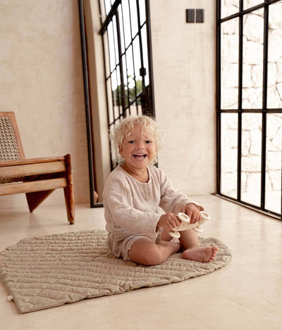 Toddlekind USA Leaf Mat In Tan