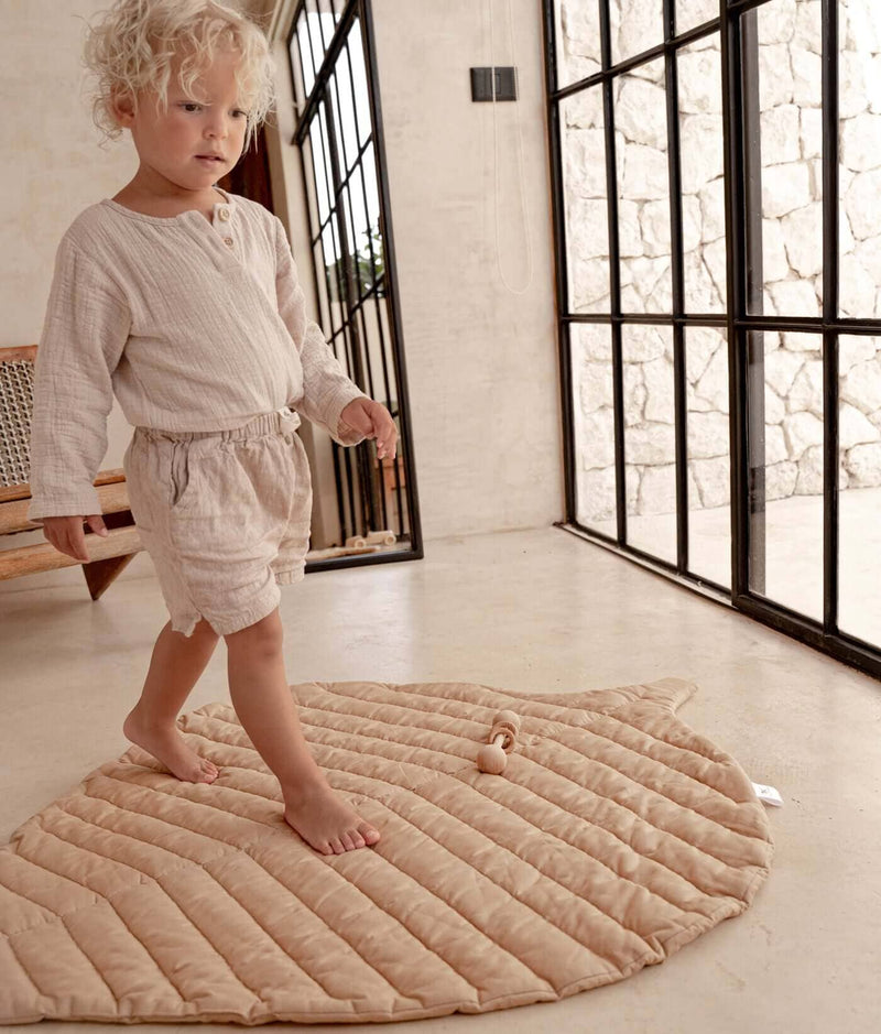 Toddlekind USA Leaf Mat in Sandstone