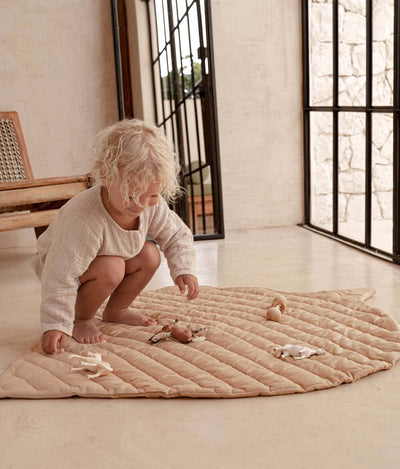 Toddlekind USA Leaf Mat in Sandstone