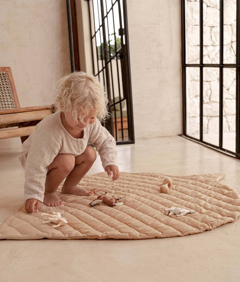 Toddlekind USA Leaf Mat in Sandstone