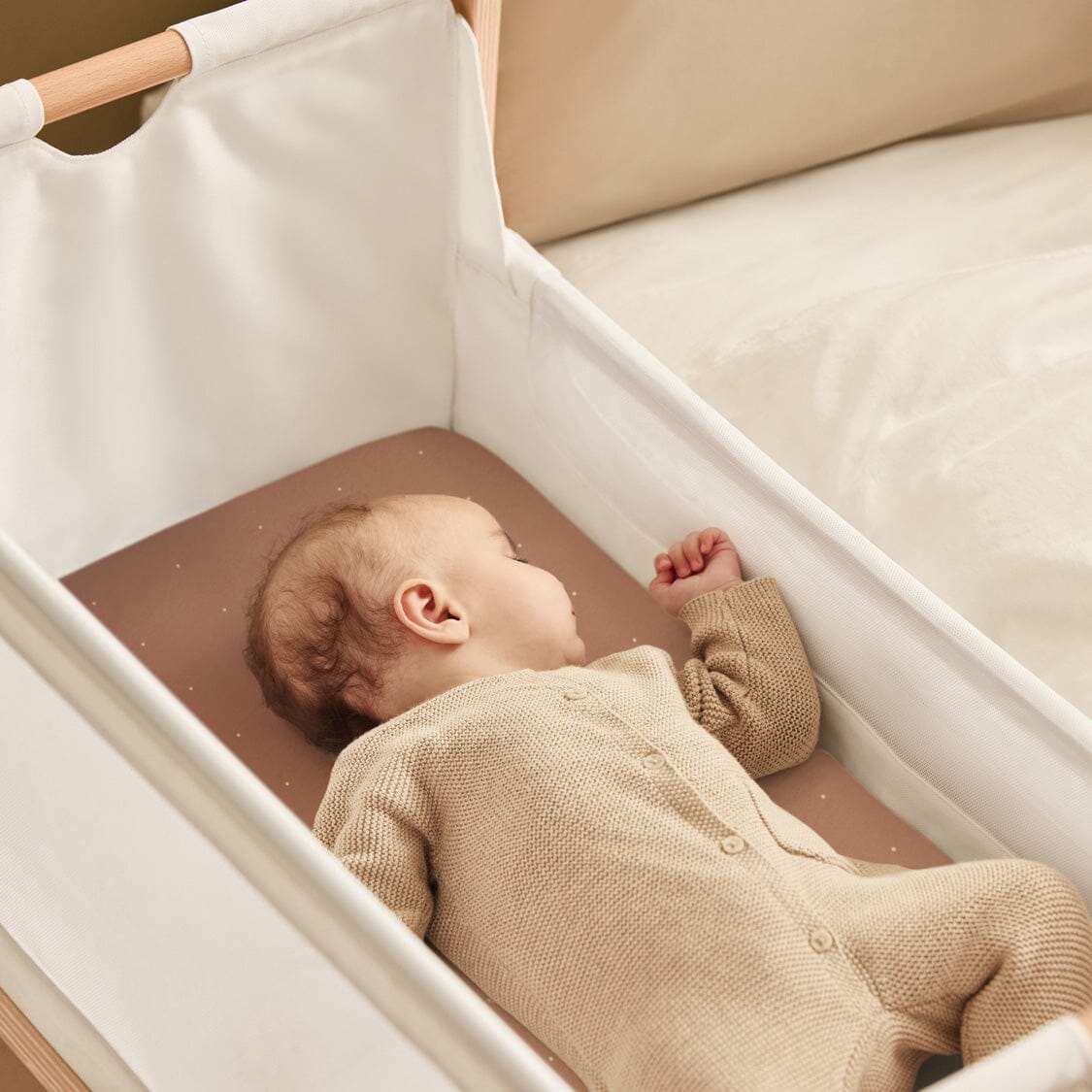 Snuz Bassinet 2 Pack Fitted Sheets - Blush Dot- Strolleria