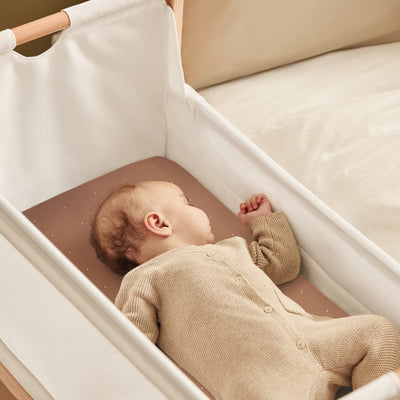 Snuz Bassinet 2 Pack Fitted Sheets - Blush Dot