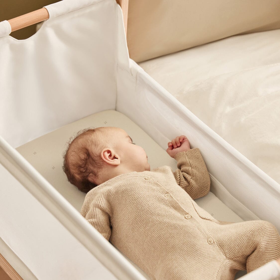 Snuz Bassinet 2 Pack Fitted Sheets - Cashmere Cross- Strolleria