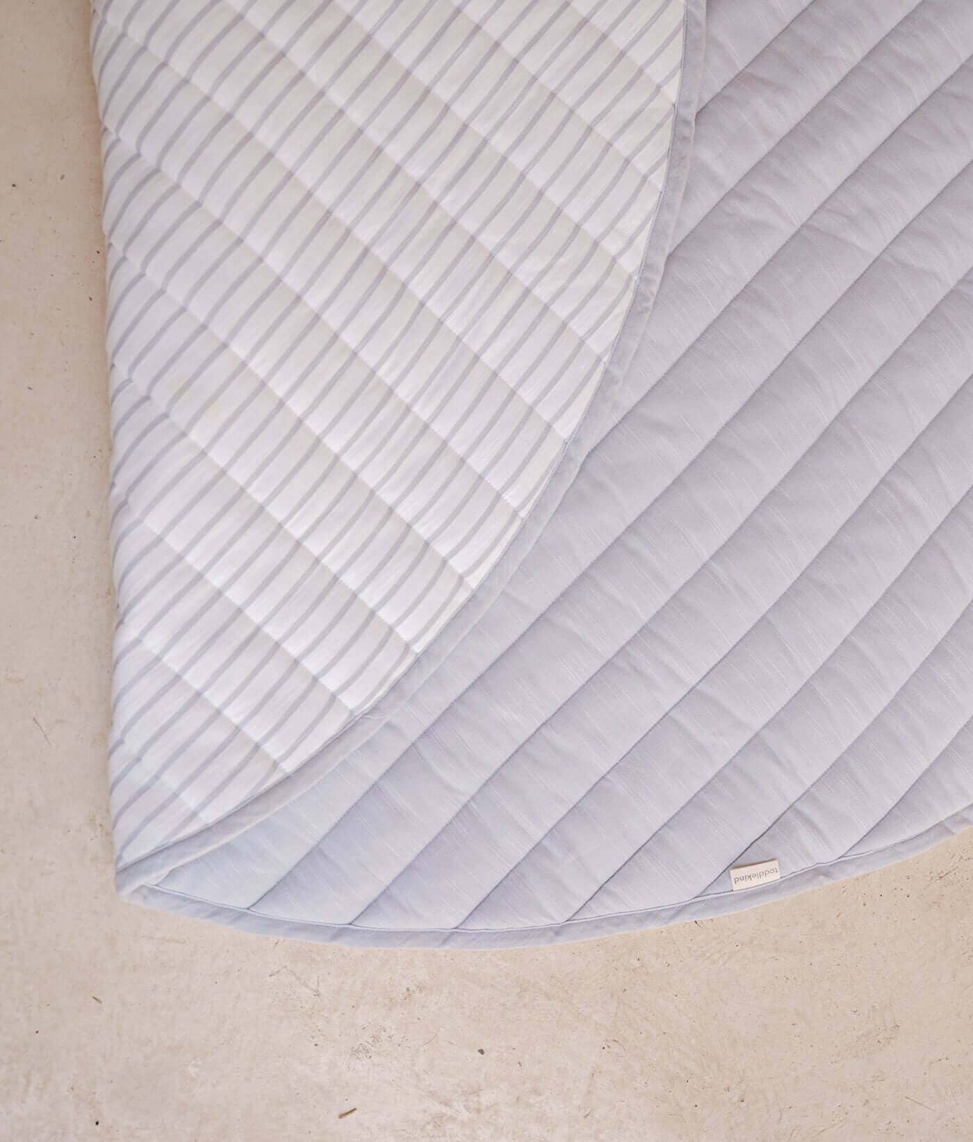 Toddlekind USA Snuggle Mat In Stripes - Stone- Strolleria