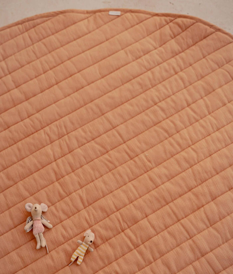 Toddlekind USA Snuggle Mat In Stripes - Camel