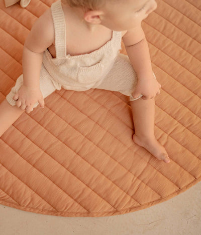 Toddlekind USA Snuggle Mat In Stripes - Camel