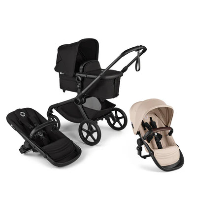 Bugaboo Kangaroo Complete Stroller + Bugaboo Kangaroo Sibling Seat Twin Bundle