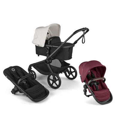 Bugaboo Kangaroo Complete Stroller + Bugaboo Kangaroo Sibling Seat Twin Bundle